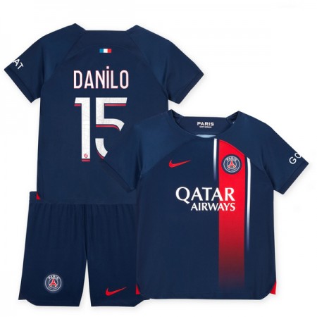Paris Saint-Germain 2023-24 Danilo 15 Barn Hjemmedrakt Kortermet Paris Saint-Germain 2023-24 Danilo 15 Barn Hjemmedrakt Kortermet